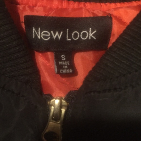 Black & Orange Bomber Jacket - Picture 2 of 2